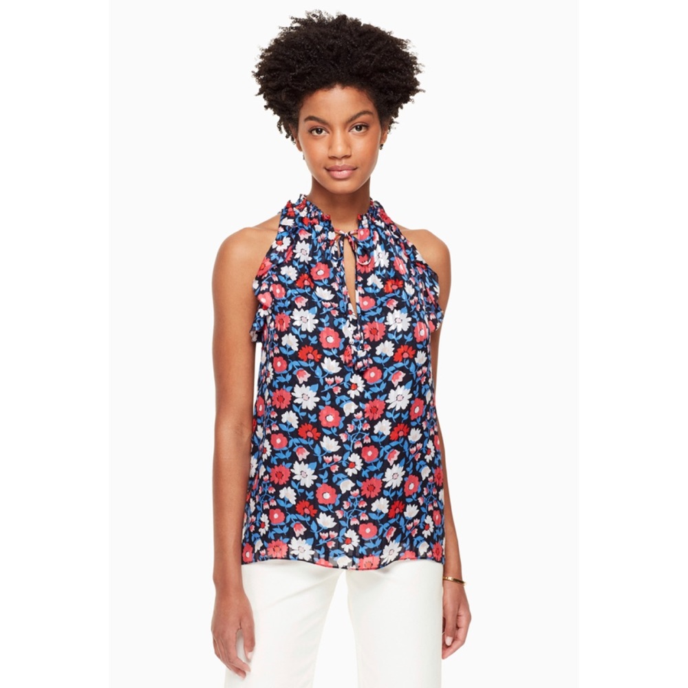 Kate Spade Daisy Satin Stripe Top